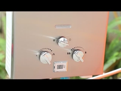 एलपी गैस वॉटर हीटर स्टेनलेस स्टील पैनल आउटडोर शॉवर 6L