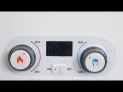 घरेलू धुआं निकास प्रकार गैस वॉटर हीटर 10L 20KW एलईडी एलसीडी डिस्प्ले