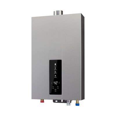 Digital Display Temperature Control Forced Exhaust Gas Water Heater with 60 MM 50 MM Flue Size and Plate Iron Design Providing Heat Transfer