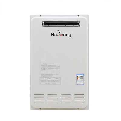 32KW नली रहित RV 110-220V सफेद हीटिंग आउटडोर गैस वॉटर हीटर