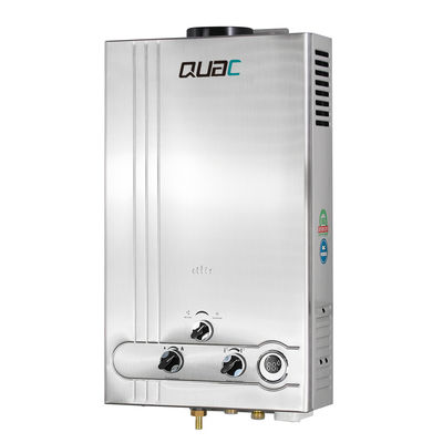 स्टेनलेस स्टील त्वरित हीटिंग 10L 20KW स्नान के लिए गैस वॉटर हीटर