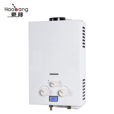 6L 1.56GPM एलपीजी गैस पानी हीटर स्नान के लिए तत्काल हीटिंग टैंकलेस