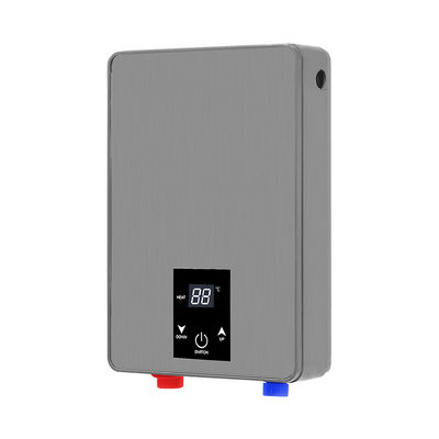 तत्काल हीटिंग टच स्क्रीन कंट्रोल टैंकलेस वॉटर हीटर 6KW IPX4 वाटरप्रूफ