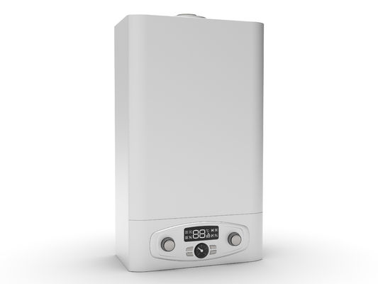 20KW सफेद डबल बटन गैस बॉयलर घरेलू गर्म पानी हीटिंग